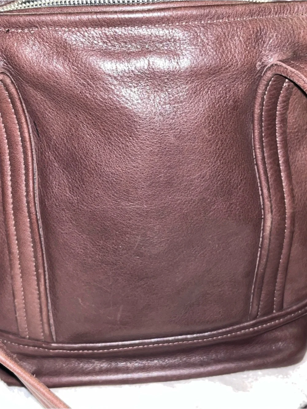 A#2-Altai Leather Bag in Burgundy Leather - Sleek Everyday Carry